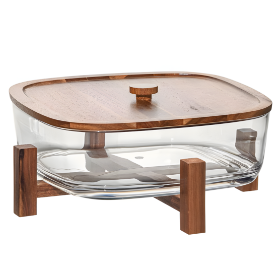 Acrylic & Wooden Bowl 4.2L